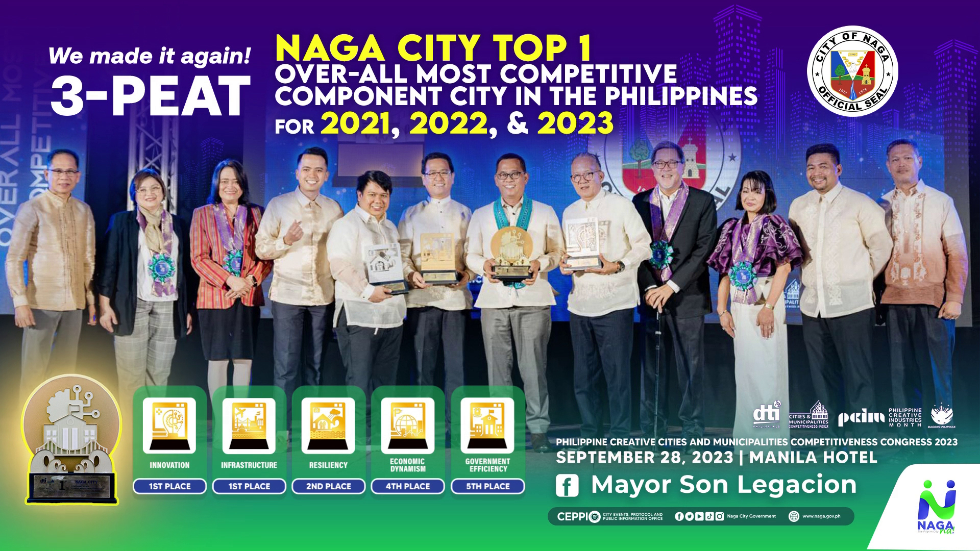 LED Wall Display for LGU - Naga's CMCI 3-Peat